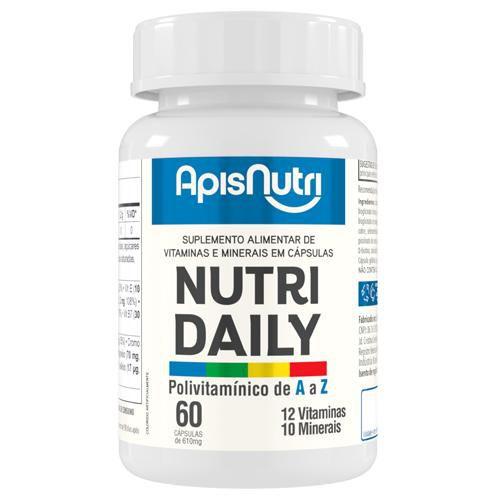 Imagem de NutriDaily Polivitamínico Min. A a Z 450mg 60 Cáps ApisNutri