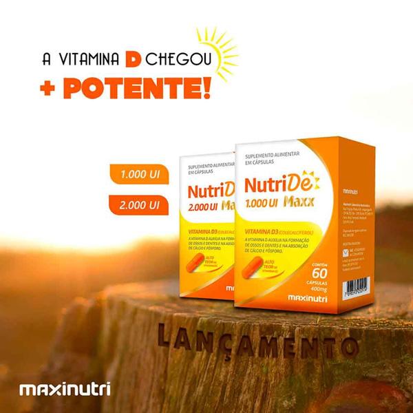 Imagem de NutriDe Vitamina D 2000 UI com 60 Capsulas Maxinutri