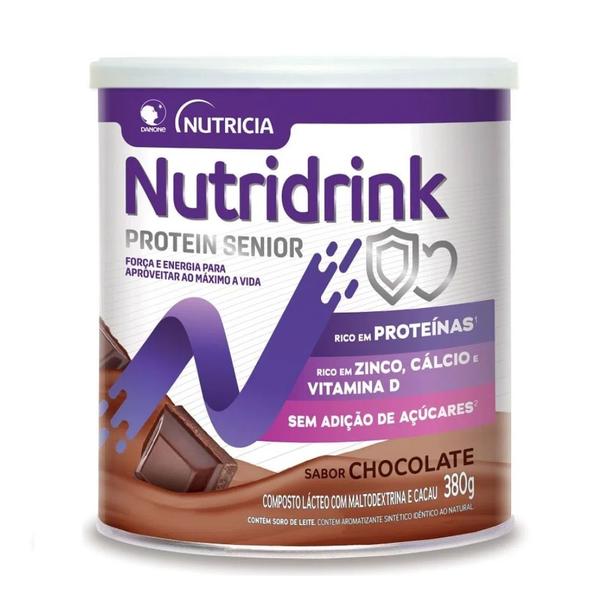 Nutridrink Protein Senior Sabor Chocolate 380g Imagem de Nutridrink Protein Senior Sabor Chocolate 380g