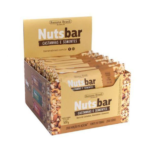 Imagem de Nuts Bar Castanhas e Sementes Zero Açúcar 12 Un De 25g Cada