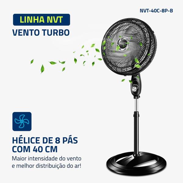 Imagem de NVT-40C-8P-B - Ventilador de Coluna 40cm Turbo