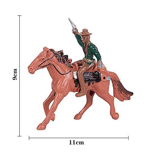 Imagem de NWFashion 55PCS/Set West Cowboys American Indians Plastic Figure Toys Playset Acessórios