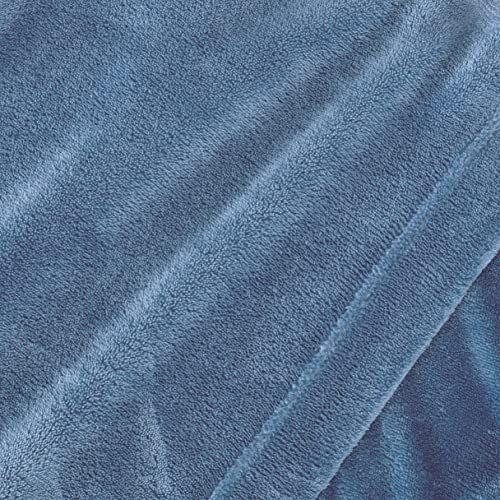 Imagem de NY Loft Ultra Soft Micro Fleece Sheets Set com bolsos extra profundos  Extra Soft Velvet Fleece Sheet Set  Super Pelúcia Polar Velo  Veludo de pelúcia aconchegante Warmth  Coleção Tribeca (Rainha, Lago Azul)