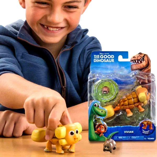 Imagem de O Bom Dinossauro Mini Bonecos Ankylosaurus Vivian + Bichinho Disney - Sunny 1401