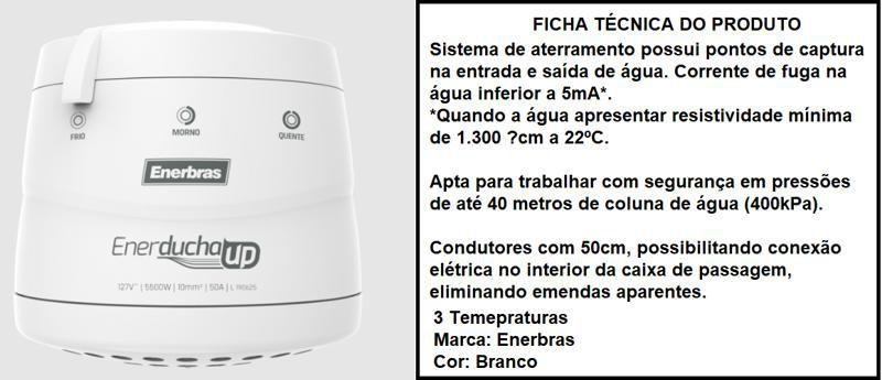 Imagem de O Kit Enerducha UP  Enerbras C/ Braço 30cm 220v 5500w