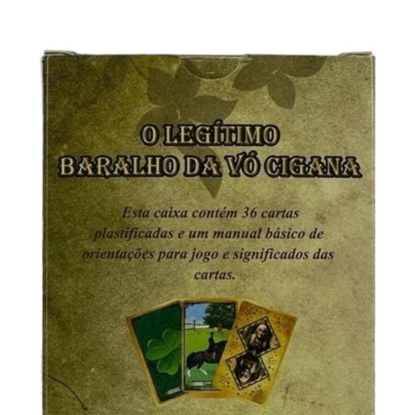 Imagem de O Legítimo Baralho da Vó Cigana 36 Cartas Plastif C/ Manual