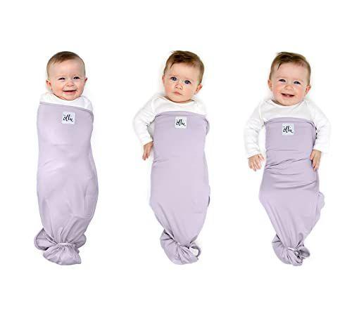 Imagem de O Ollie Swaddle (lavanda) - ajuda a reduzir o reflexo moro (sobressalto) - feito de um material personalizado de absorção de umidade - sem superaquecimento - tamanho ajustável para todos os meses de bebês