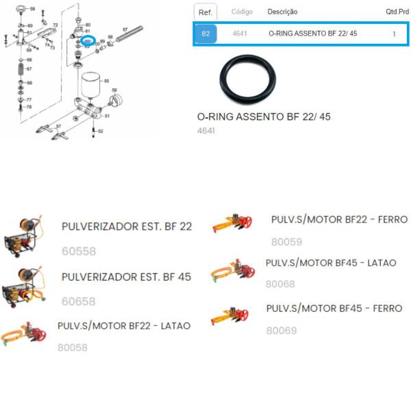 Imagem de O-Ring Assento P/ Pulverizador do Motor BF 45 Latão Buffalo