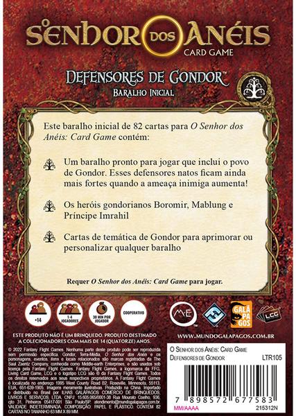 Imagem de O Senhor dos Anéis: Card Game - Defensores de Gondor (Baralho Inicial)