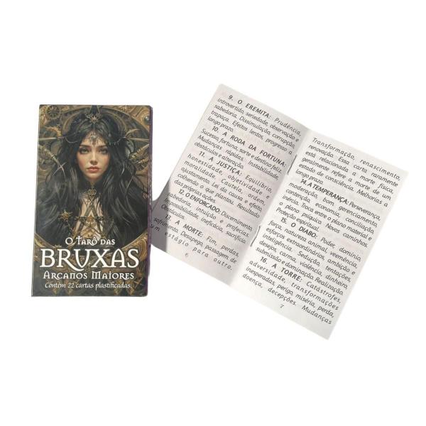 Imagem de O Tarô Das Bruxas Arcanos Maiores 22 Cartas Plastif E Manual