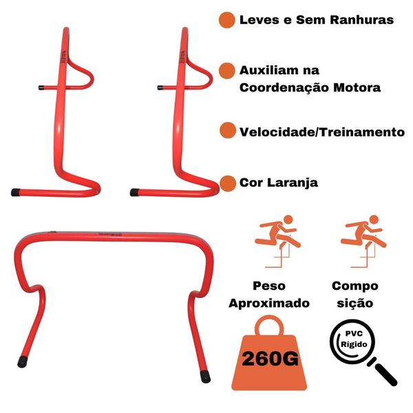 Imagem de Obstaculo de Barreira Salto Velocidade Funcional Altura 30cm Pista e Campo