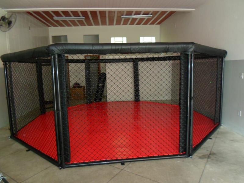 Imagem de Octógono de MMA, Boxe Muay Thai Solo  Tamanho 5 X 5metros