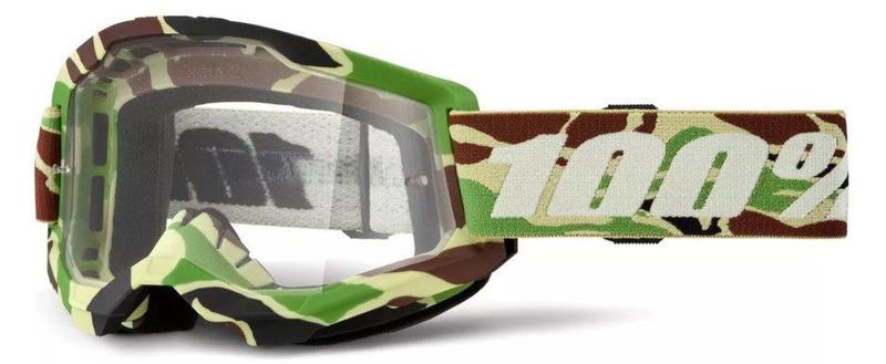 Imagem de Óculos 100% Strata 2 War Camo Transparente Motocross Off Roa