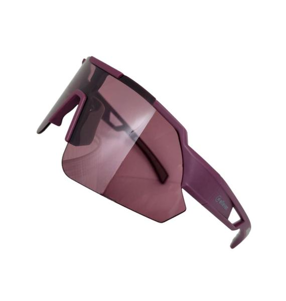Oculos Ciclismo El61 Lente Policarbonato Uv400 Roxo Cinza - Elleven Imagem de Oculos Ciclismo El61 Lente Policarbonato Uv400 Roxo Cinza