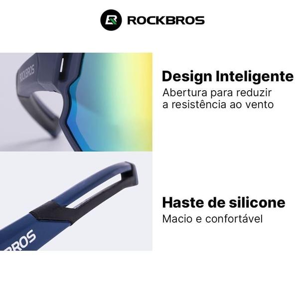 Imagem de Óculos Ciclismo Mtb Bike Fotocromático Rockbros Clip Grau