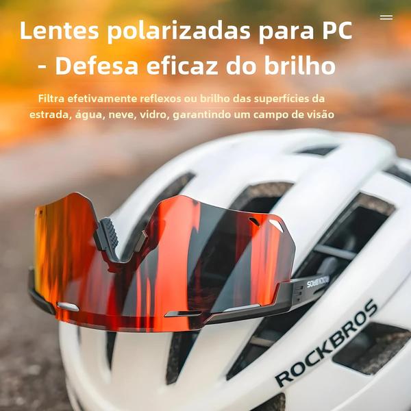 Imagem de Óculos de Ciclismo Fotocromáticos Polarizados Rockbros UV400 - MTB e Estrada