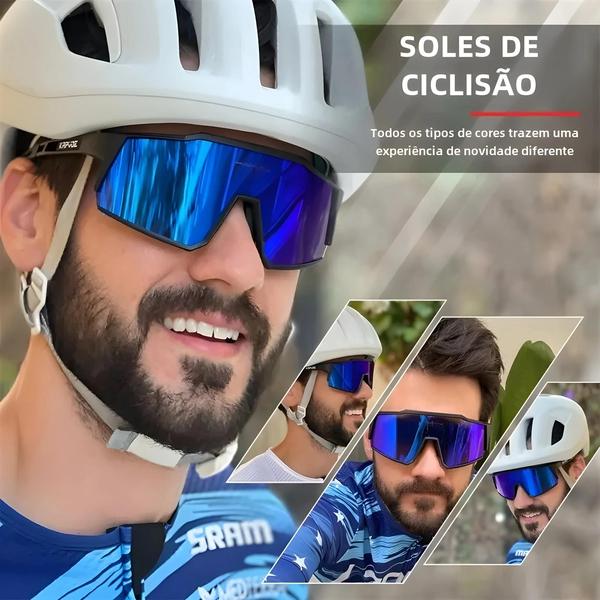 Imagem de Óculos de Ciclismo Polarizados Kapvoe UV400 - Ultraleves para MTB e Estrada