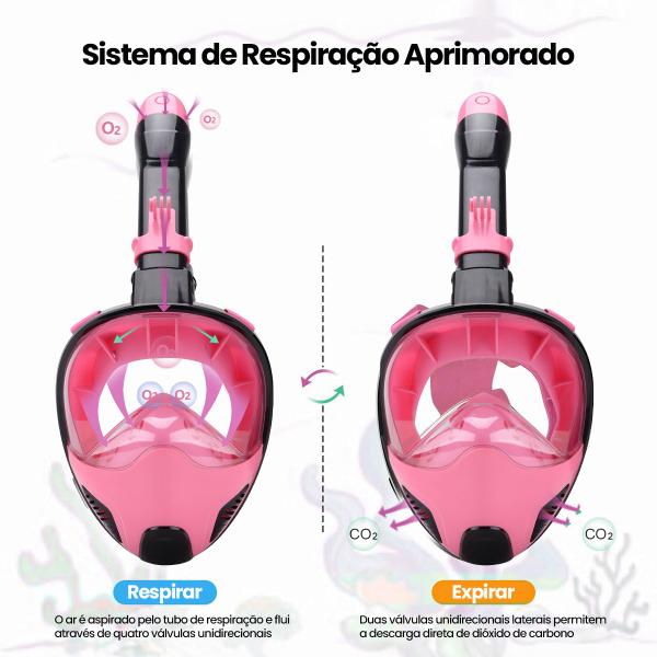 Óculos de Mergulho Antiembaçante e Snorkel Respirador Com Válvula à Prova D'água Regulável Brastoy Imagem de Óculos de Mergulho Antiembaçante e Snorkel Respirador Com Válvula à Prova D'água Regulável Brastoy
