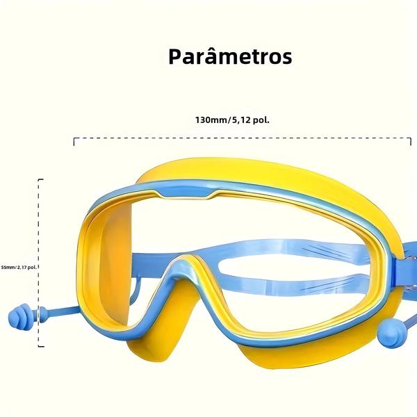 Imagem de Óculos de Natação com Proteção UV - Antiembaçante, à Prova d'Água e com Armação Grande