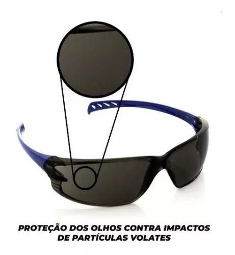 Imagem de Oculos De Proteção Epi Volk Vision 500 Cinza Fumê Antirrisco