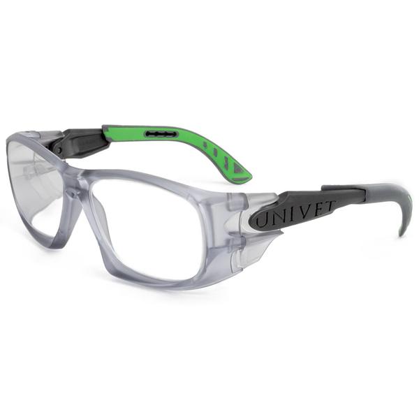 Imagem de Óculos de segurança + flip Univet 5x9 CA38095 cinza transparente