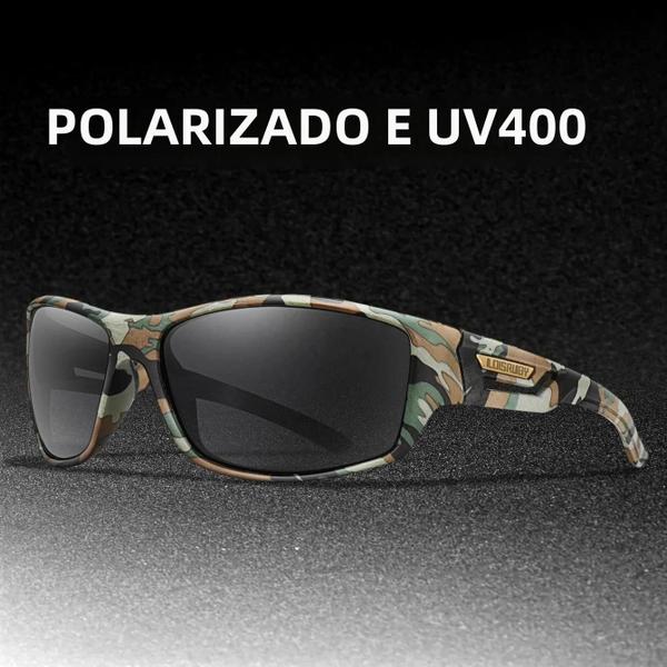 Imagem de Óculos De Sol Camuflados Polarizados Masculinos Para Pesca UV400 Para Dirigir, Ciclismo, Corrida Por