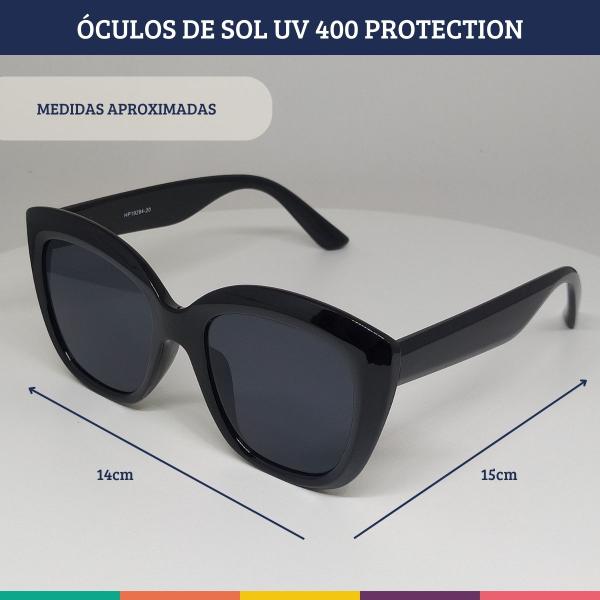 Imagem de Óculos De Sol Classic Black W&a Uv 400 Protection HP19284-20