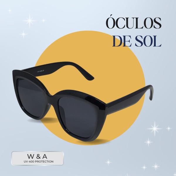 Imagem de Óculos De Sol Classic Uv 400 Protection Black W&a HP19284-20