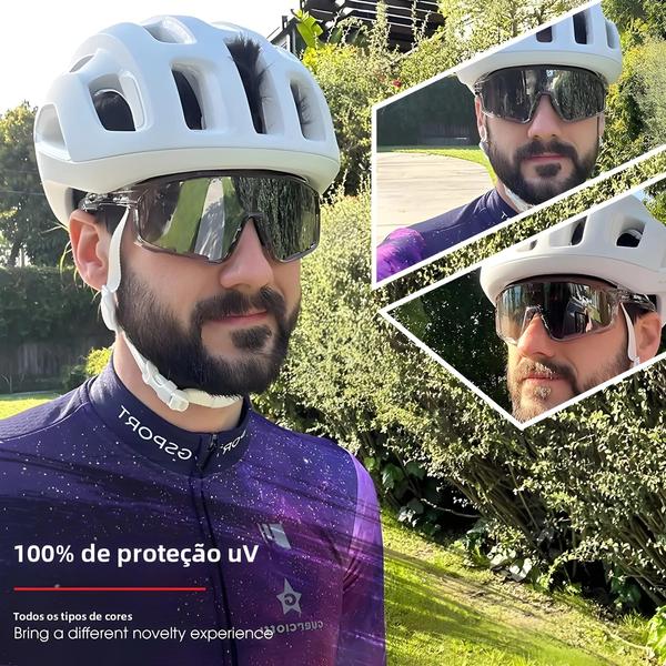 Imagem de Óculos de Sol de Ciclismo UV400 para Homens e Mulheres - Esporte, Estrada e Mountain Bike