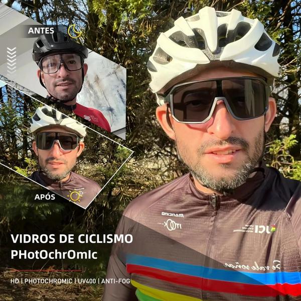 Imagem de Óculos de Sol de Ciclismo UV400 - Para Homens e Mulheres - Esportes ao Ar Livre