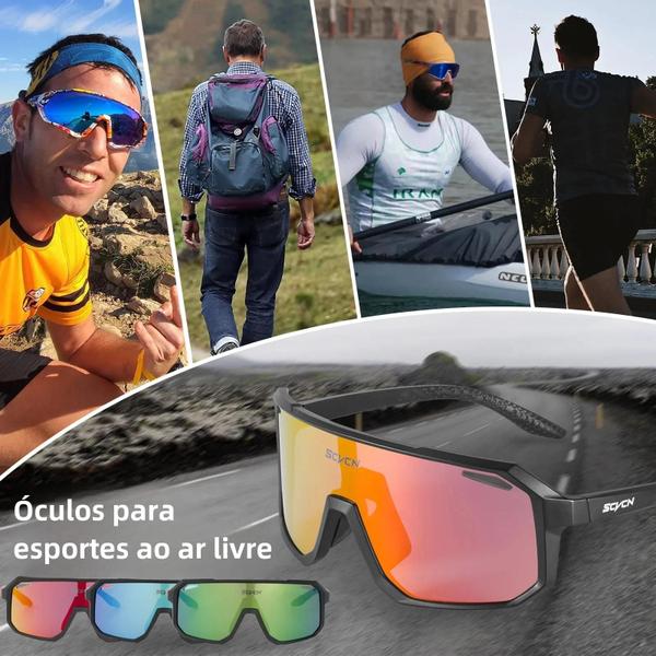 Imagem de Óculos de Sol Esportivos UV400 para Ciclismo e Corrida - Feminino