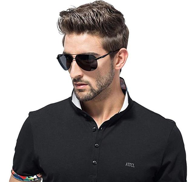 Imagem de Óculos De Sol Masculino Kingseven Aviador Polarizado Luxuoso