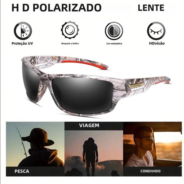 Imagem de Óculos de Sol Polarizados com Proteção UV400 - Ideal para Ciclismo, Pesca e Esportes ao Ar Livre