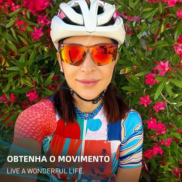 Imagem de Óculos de Sol Polarizados para Ciclismo Feminino - Proteção UV para Corrida, MTB e Estrada