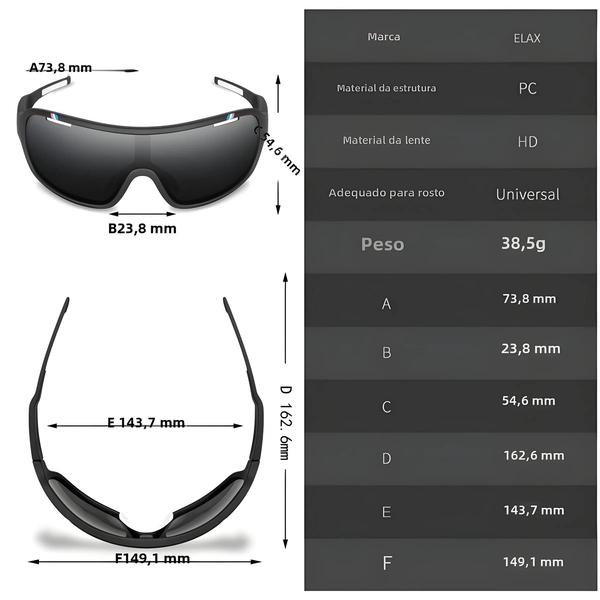 Imagem de Óculos de Sol Polarizados UV400 para Ciclismo - Fotocromáticos para Homens e Mulheres