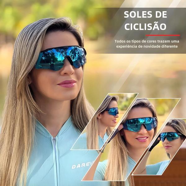 Imagem de Óculos de Sol Unissex UV400 para Ciclismo, MTB, Estrada e Esportes ao Ar Livre