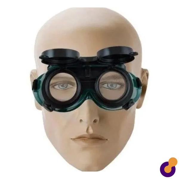 Óculos de Solda Articulável com Lente Dupla Máscara Emborrachado 2 Funções Western Imagem de Óculos de Solda Articulável com Lente Dupla Máscara Emborrachado 2 Funções Western