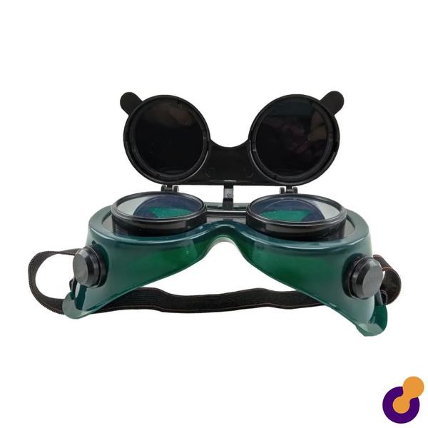 Óculos de Solda Articulável com Lente Dupla Máscara Emborrachado 2 Funções Western Imagem de Óculos de Solda Articulável com Lente Dupla Máscara Emborrachado 2 Funções Western