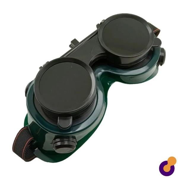 Óculos de Solda Articulável com Lente Dupla Máscara Emborrachado 2 Funções Western Imagem de Óculos de Solda Articulável com Lente Dupla Máscara Emborrachado 2 Funções Western