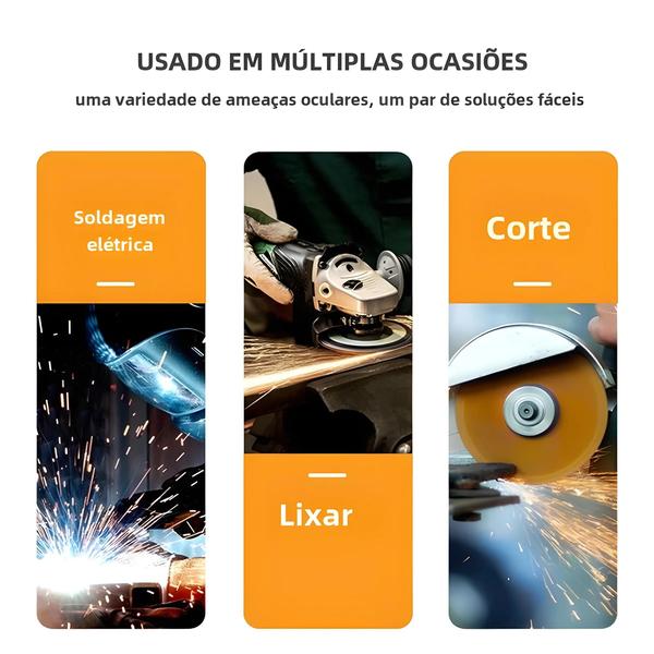 Imagem de Óculos de Solda com Escurecimento Automático - Antirreflexo e Proteção Ocular