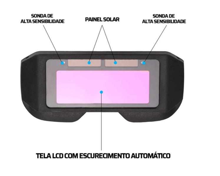 Imagem de Óculos De Solda Para Soldador C/ Escurecimento Automático