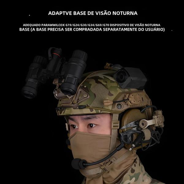 Imagem de Óculos de Visão Noturna AN/PVS-31 - Binóculos para Airsoft, Caça e Acessórios de Capacete