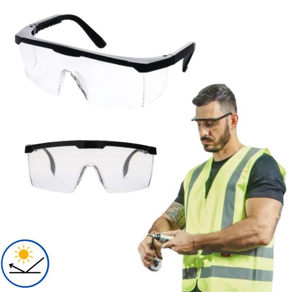 Imagem de Oculos Epi Segurança Protecao Uv Anti Risco Construção Civil Ca Trabalho Obra Manutenção Predial