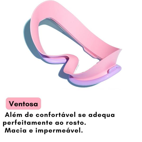 Imagem de Óculos-máscara infantil p/ natação-mergulho de silicone