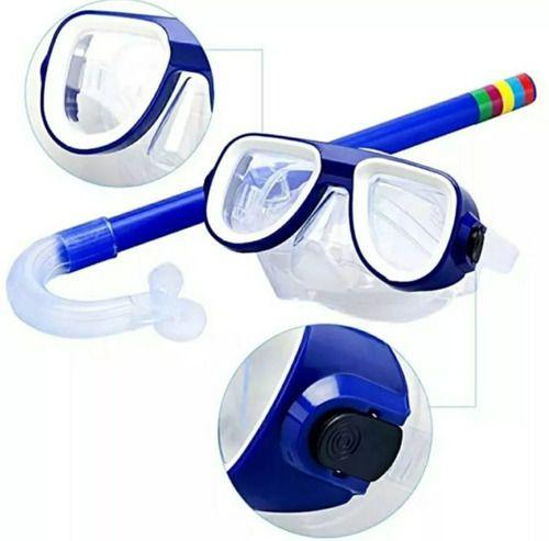 Imagem de Óculos Mergulho Snorkel Infantil Juvenil Silicone Natação