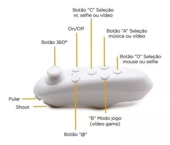 Imagem de Óculos Metaverso VR Box Realidade Virtual Controle Bluetooth