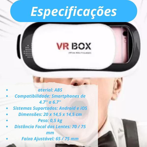 Imagem de Óculos Metaverso Vr Box Realidade Virtual Controle Bluetooth