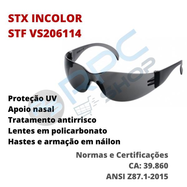 Imagem de Oculos Proteção Epi Segurança Trabalho Antirrisco Ca Serviço Uv Pedreiro Obra Construção Civil