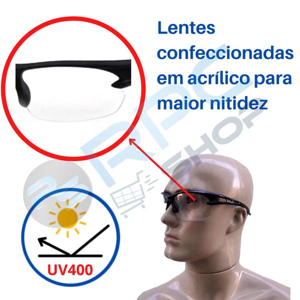 Imagem de Oculos Proteção Solar Ciclismo Bicicleta Uv 400 Corrida Volei Esportivo Trilha Enduro Sol Bike Lente Espelhada Mtb Speed