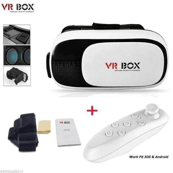 Imagem de Óculos Realidade Virtual 3d Com Controle - Vr Box 2.0